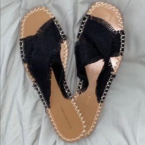 black and tan sandals